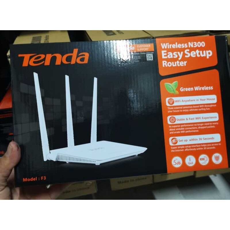 WIRELESS N300 TENDA F3 300Mbps Wireless Wifi Router-Easy Setup Router ...