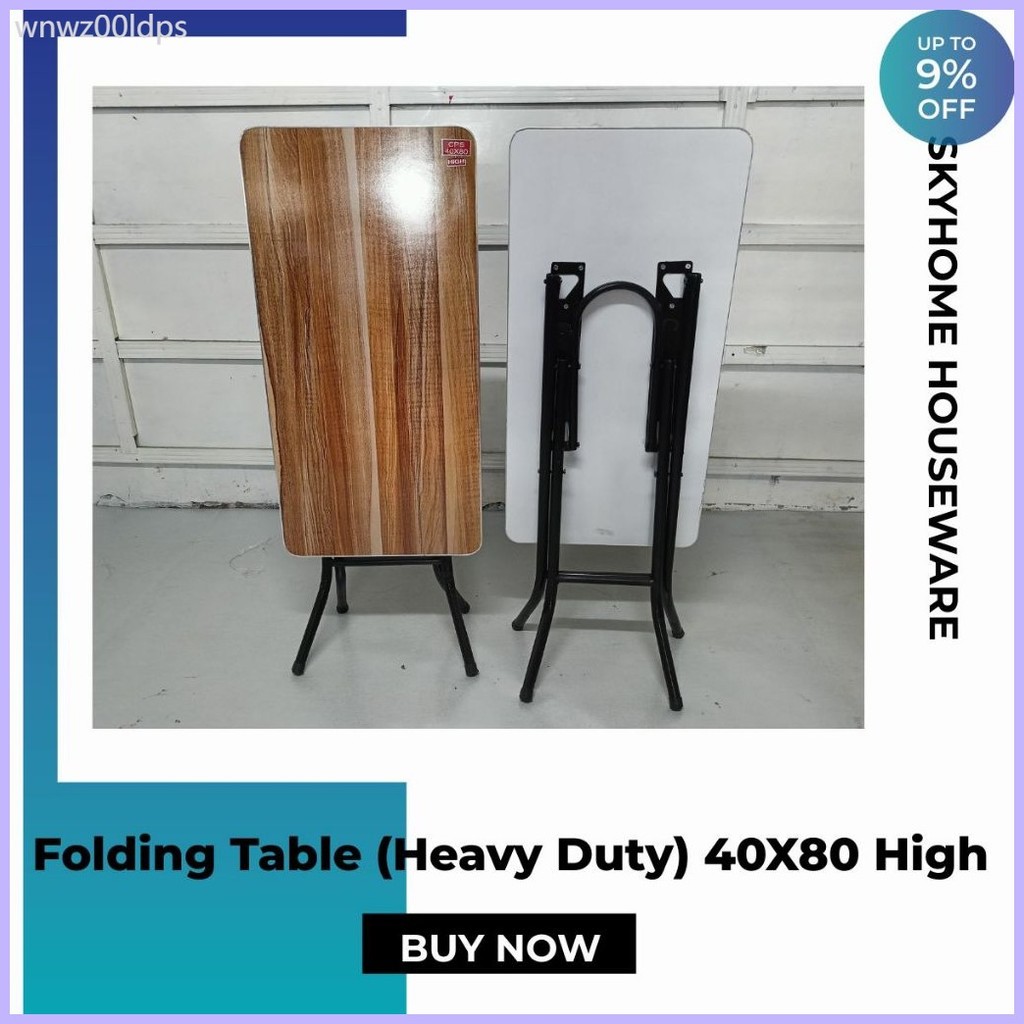 Folding Table 40X80 (Heavy Duty) (MAXIMUM 2PCS PER ORDER) | Shopee ...