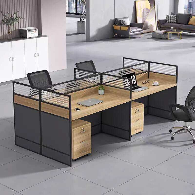 and Chair Set Workstation Staff Computer Employee Partition Office Desk ...
