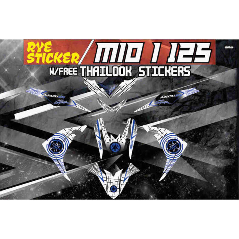 Decals Motorcycle Decals, Sticker, For Yamaha Mio I 125, M3,021 ...