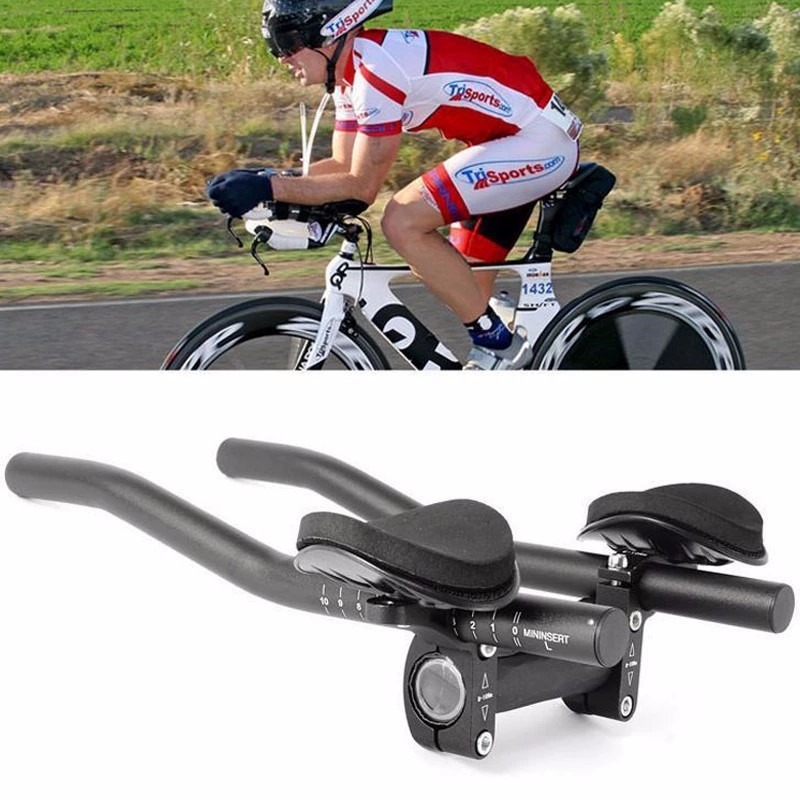 2PCS Bicycle Aero Handle Bar Aluminum Alloy Arm Rest Handle For Road ...