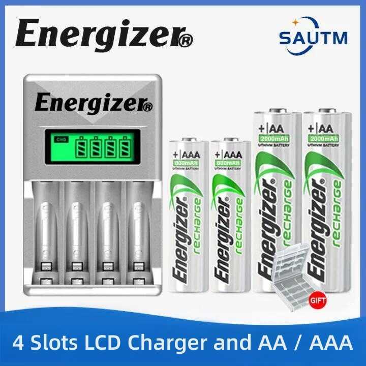Energizer AAAAA Nimh Rechargeable Battery 4 Slots LCD Display Smart ...