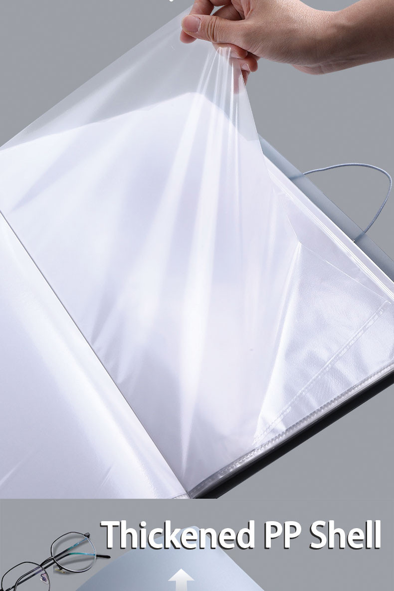30/60/100 Pages Long File Clear Book Organizer Folder Clear File Folder ...