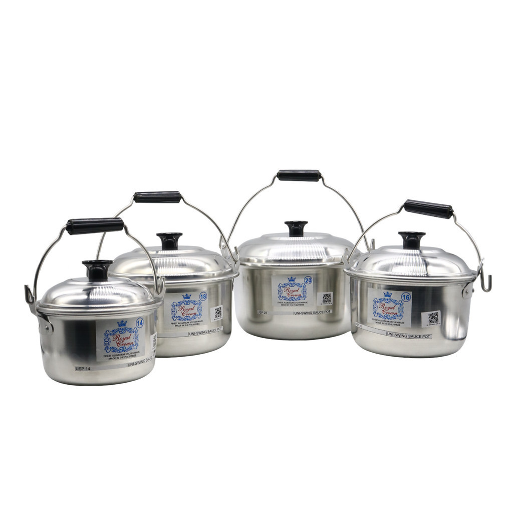 Hodeso Royal Crown Aluminum Sauce Pot Uni-Swing and Bakelite Bundle ...