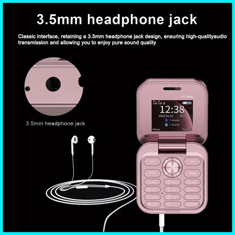 Brand New i17 mini Flip Phone Keypad Cellphone Keypad Phone Dual SIM ...