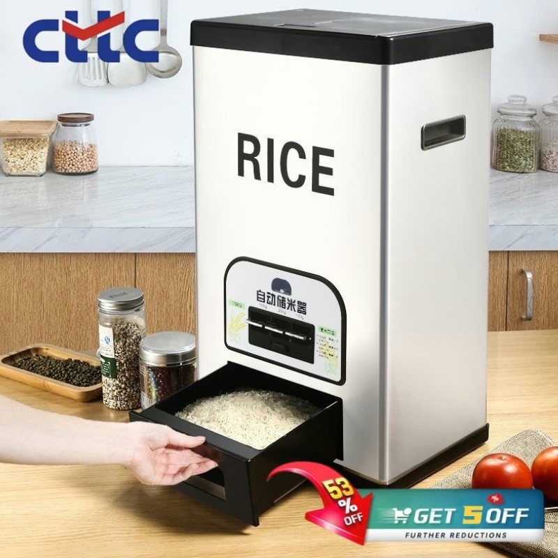 CTTC 20 /25 Kilos Rice Storage Rice Household Automatic Rice Dispenser ...