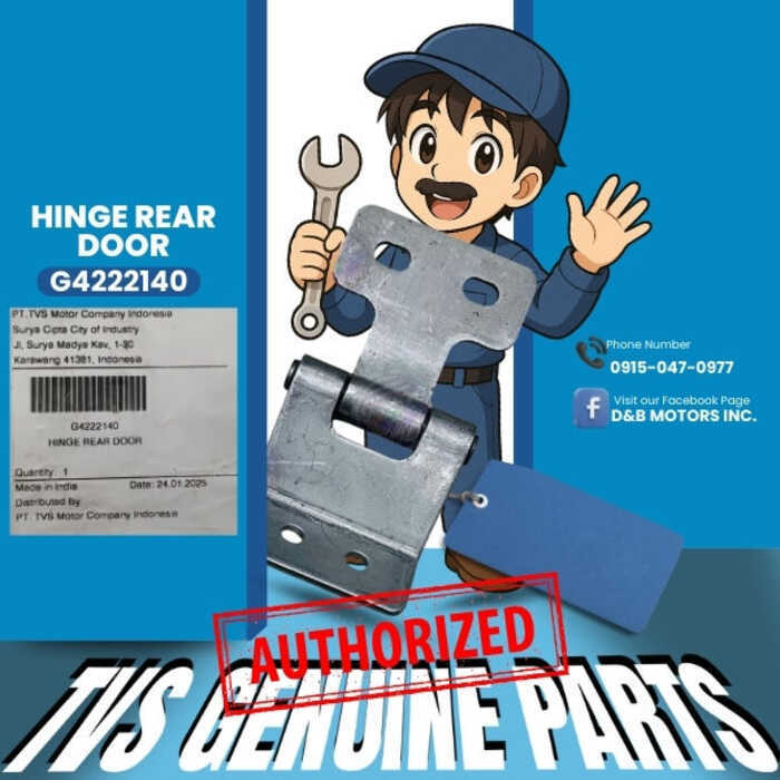TVS Genuine Part, Hinge Rear Door G4222140 6Be | Shopee Philippines