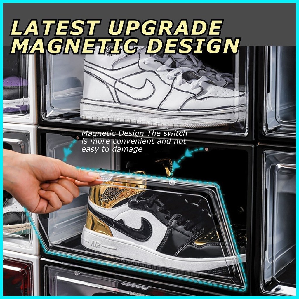 2024 Latest Advanced Stackable Shoe Box/Organizer Large Space Sneaker ...