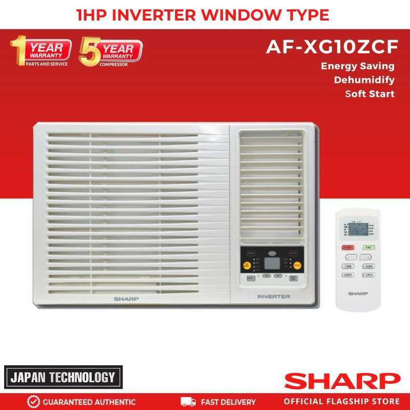 Sharp Af Xg Zcf Hp Inverter Window Type Air Conditioner F Dc | Shopee ...