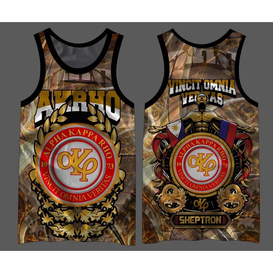 Full Sublimation, Sleeveless Shirt, Full Print Sando, ALPHA KAPPA RHO ...