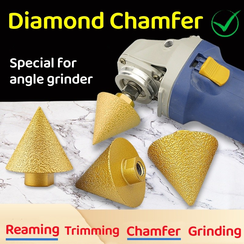 Diamond Chamfer Router Bits Dia 38mm/50mm Milling Tile Cutter Marble ...