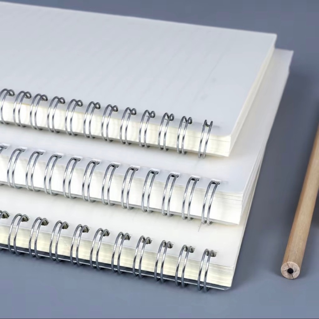 A5/A6/B5/A4 Muji Styled Spring Notebook Line/Blank/Grid 80Sheets School ...