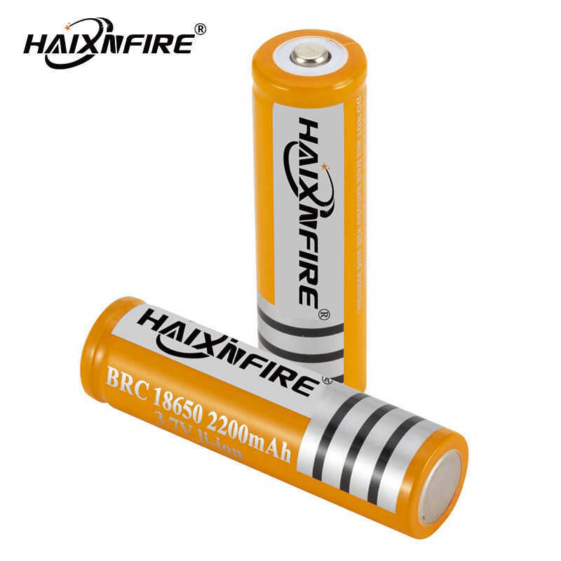 Haixnfire Original Rechargeable Battery 18650 Lithium 3.7V 2200Mah Mini ...