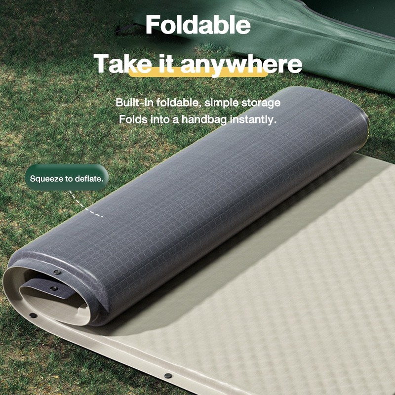 Outdoor automatic inflatable mat portable waterproof folding sleeping ...