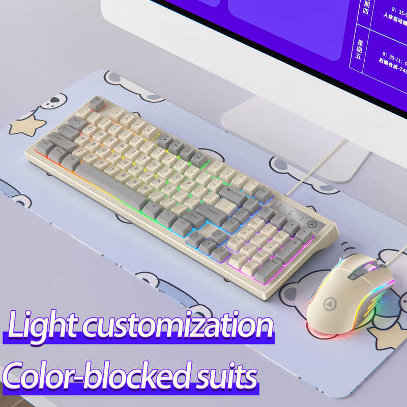 Keyboard Mouse Set Featuring ABS Wear-Resistant Keycaps And Submerged ...