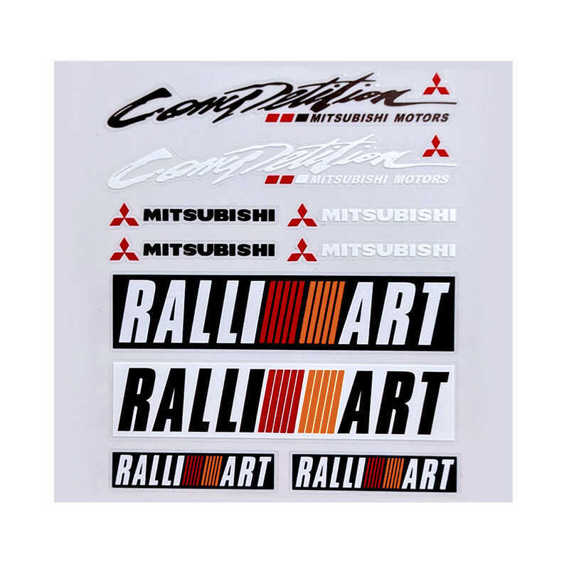 ART Logo Sticker PU 3D Car Side Rear Emblem Badge Decal For Mitsubishi ...