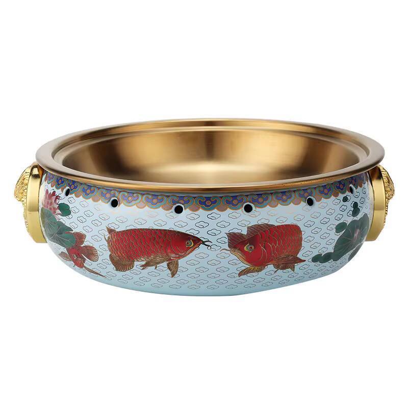Commercial Stainless Steel Fish Head Pot Alcohol Stove Round Dry Boiler ...