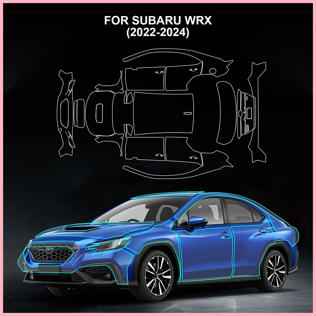 for Subaru WRX 2022 2023 2024 TPU Car Invisible Transparent Body Film ...