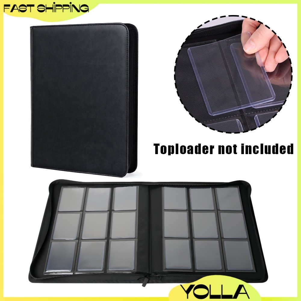 Premium 9-Pocket Toploader Binder Album Card Album w/ Zipper (KPOP NBA ...