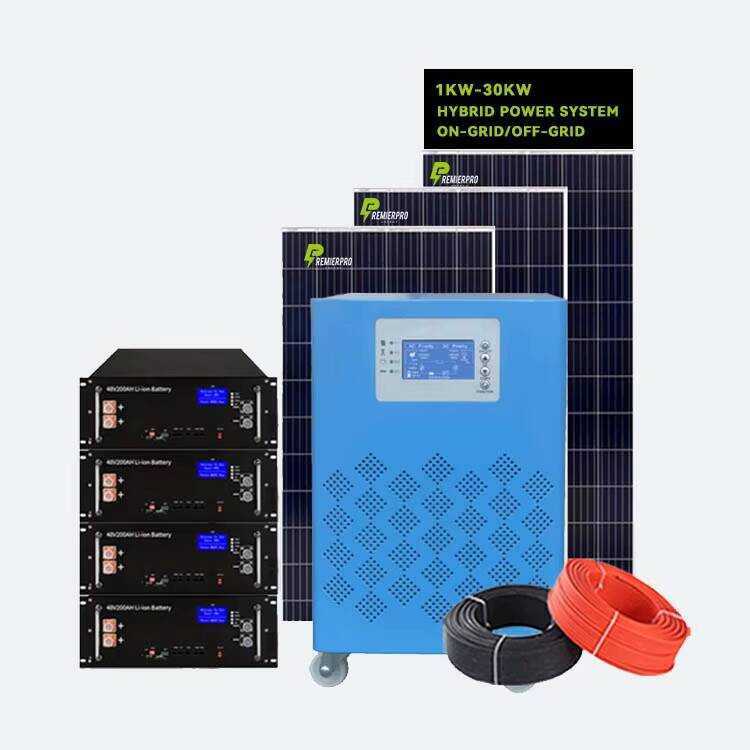 Home Hybrid 5KVA Solar Panel Kit Complete 3000W-5000W System with 4000W ...