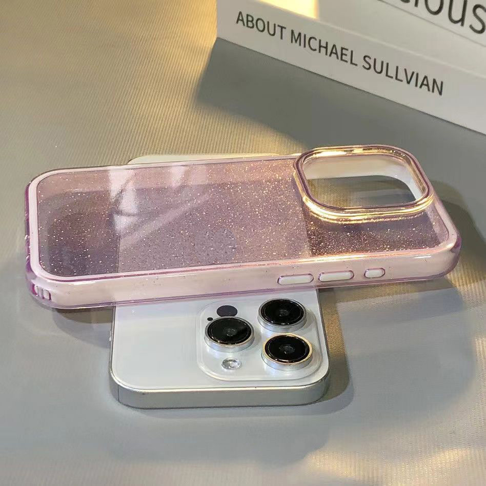 Glittering Case For IPhone 18 17 16 15 11 14 13 12 Pro Max Thick Frame ...