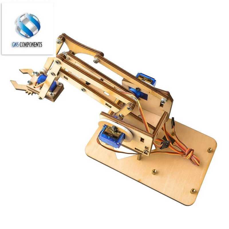 4 DOF Unassembly Acrylic Nical Arm Robot Manipulator Claw For Arduino ...