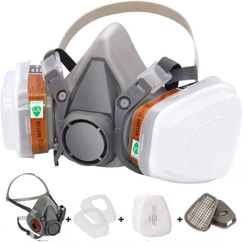 Reusable Full Face Respirator 6200 Spray Mask For Spraying Painting ...