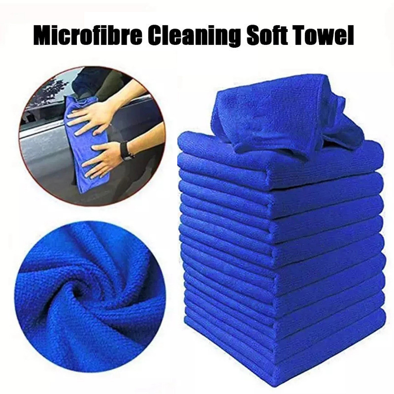 Soft Microfibre Auto Washing Cloth - Car Window Drying Cleaning Towels ...