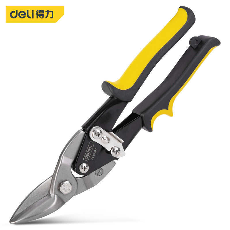 DELI TOOLS DL Right Aviation Scissors Inches Yellow Handle D C D ...