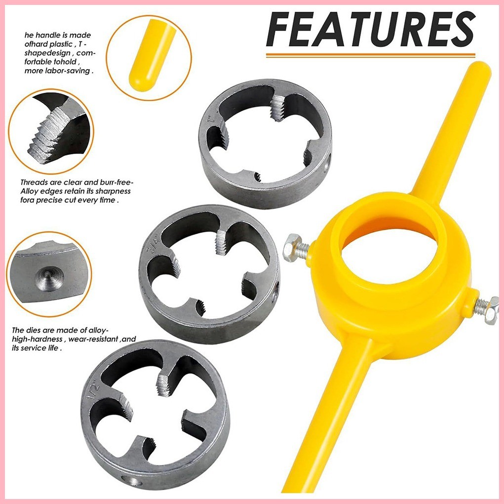 PVC Thread Maker Pipe Threader Interchangeable Parts Manual Pipe ...