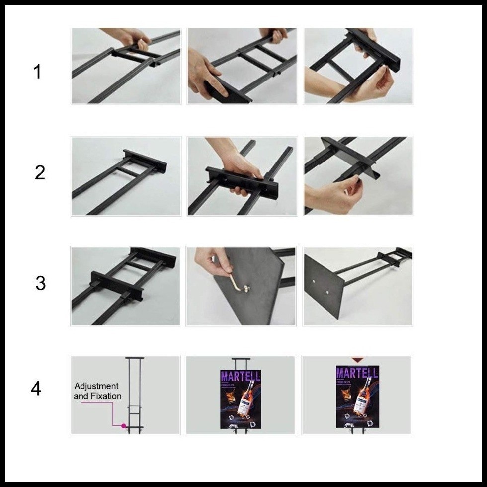 COD)Double sided Board Banner KT Pedestal Stand Poster Sintra Display ...