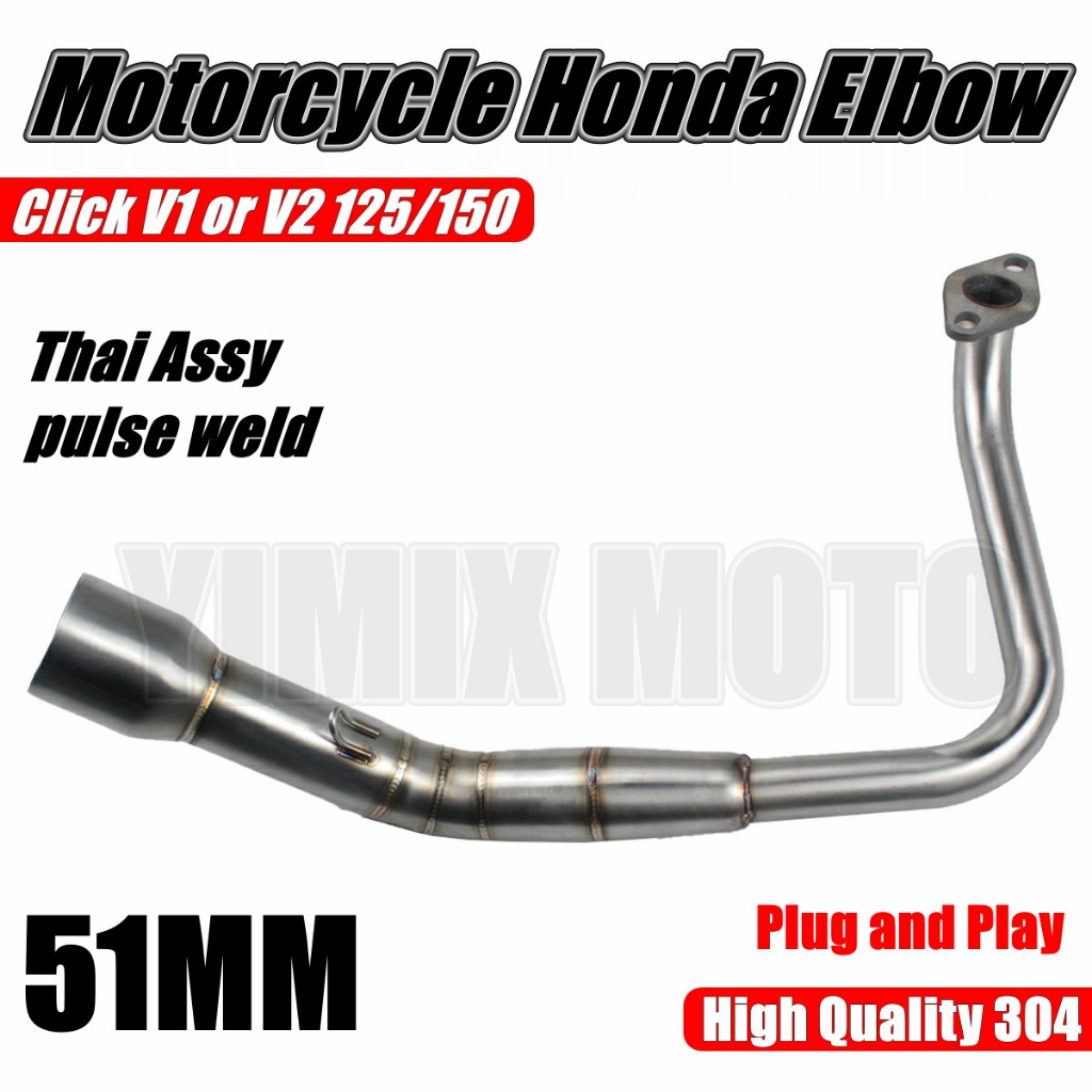Motorcycle Elbow for Honda Click V1/V2/V3 125/150 Click 160 | Shopee ...
