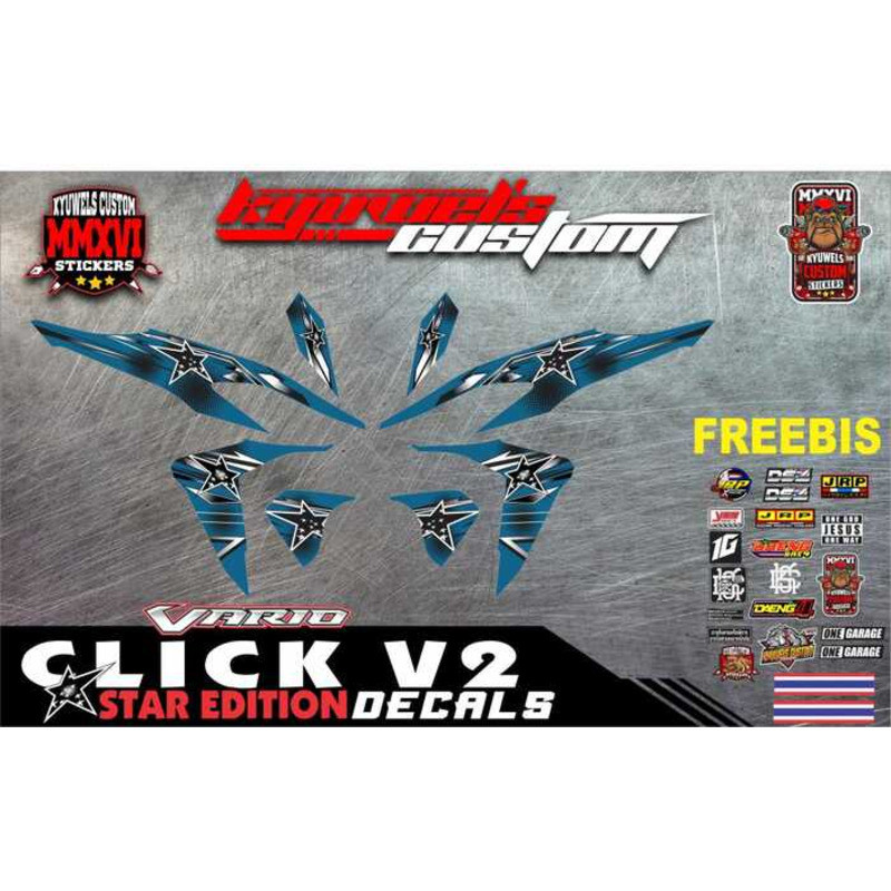 HONDA CLICK V2 STAR EDITION DECAL STICKER | Shopee Philippines