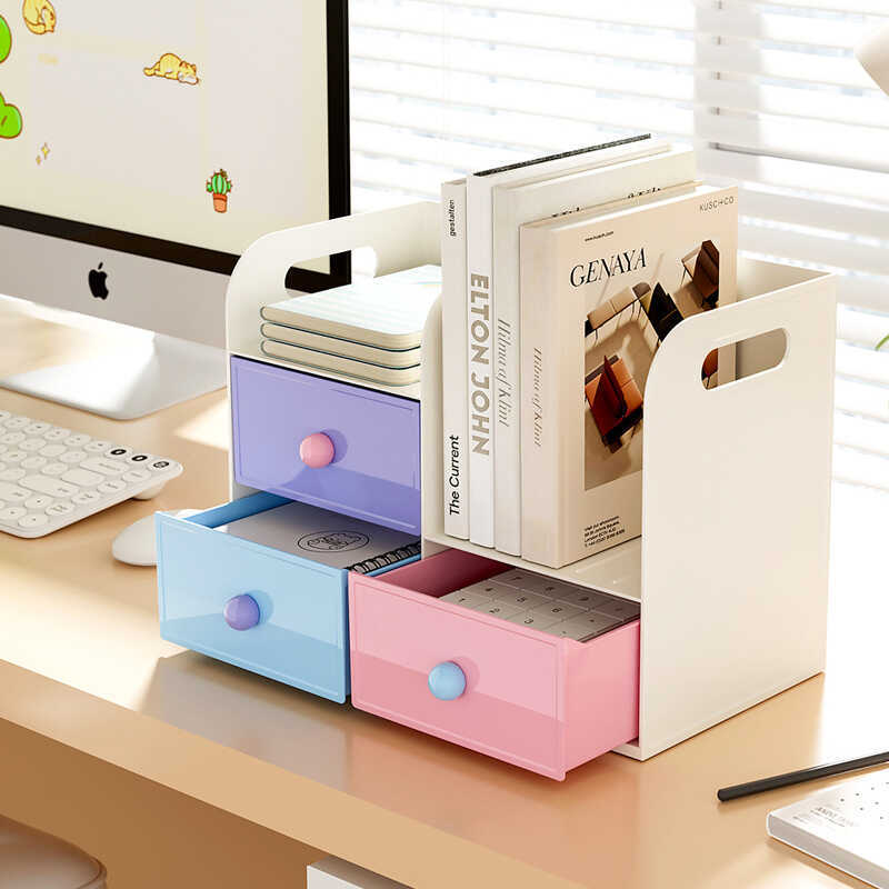 orage Box Drawer-Type Office Workstation Artifact Study Desk Storage ...