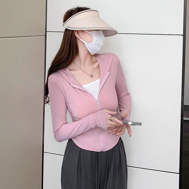 Women's UPF50+ Cooling Sun Protection Jacket, Breathable Long Sleeve ...