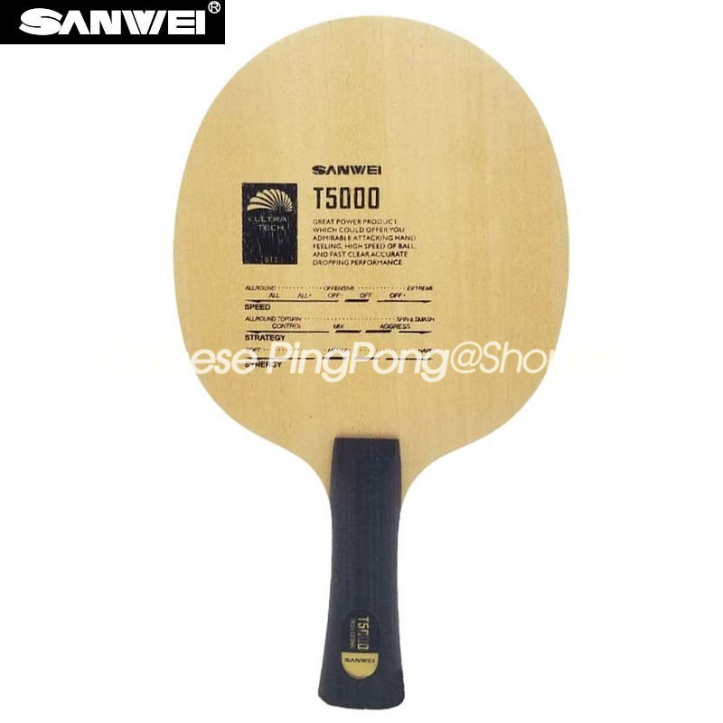 Original SANWEI T5000 CARBON Table Tennis Racket (5+2 Carbon) | Shopee ...