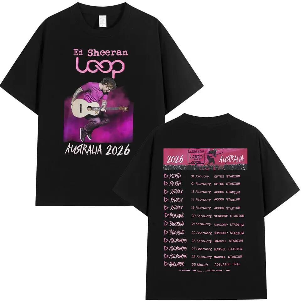 Ed Sheeran Loop Tour Australia 2026 Tour Merch T-shirts Fans Gifts Men ...