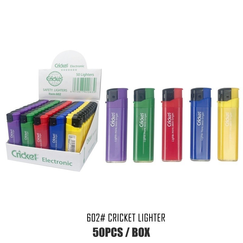 Cricket LCC 50PCS lighter with flashlight 50pcs per box. have icc ...