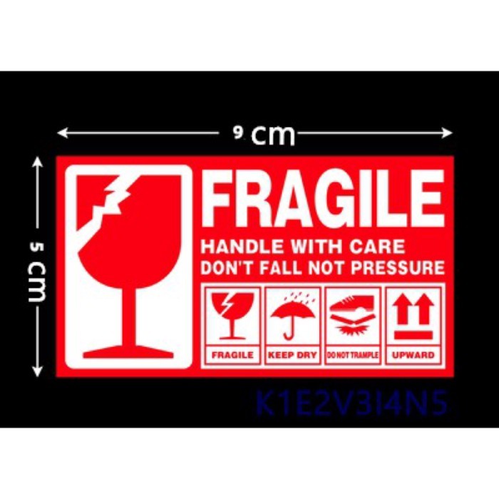 FRAGILE STICKERS 1000pcs FRAGILE STICKERS / HANDLE WITH CARE/KEEP DRY ...