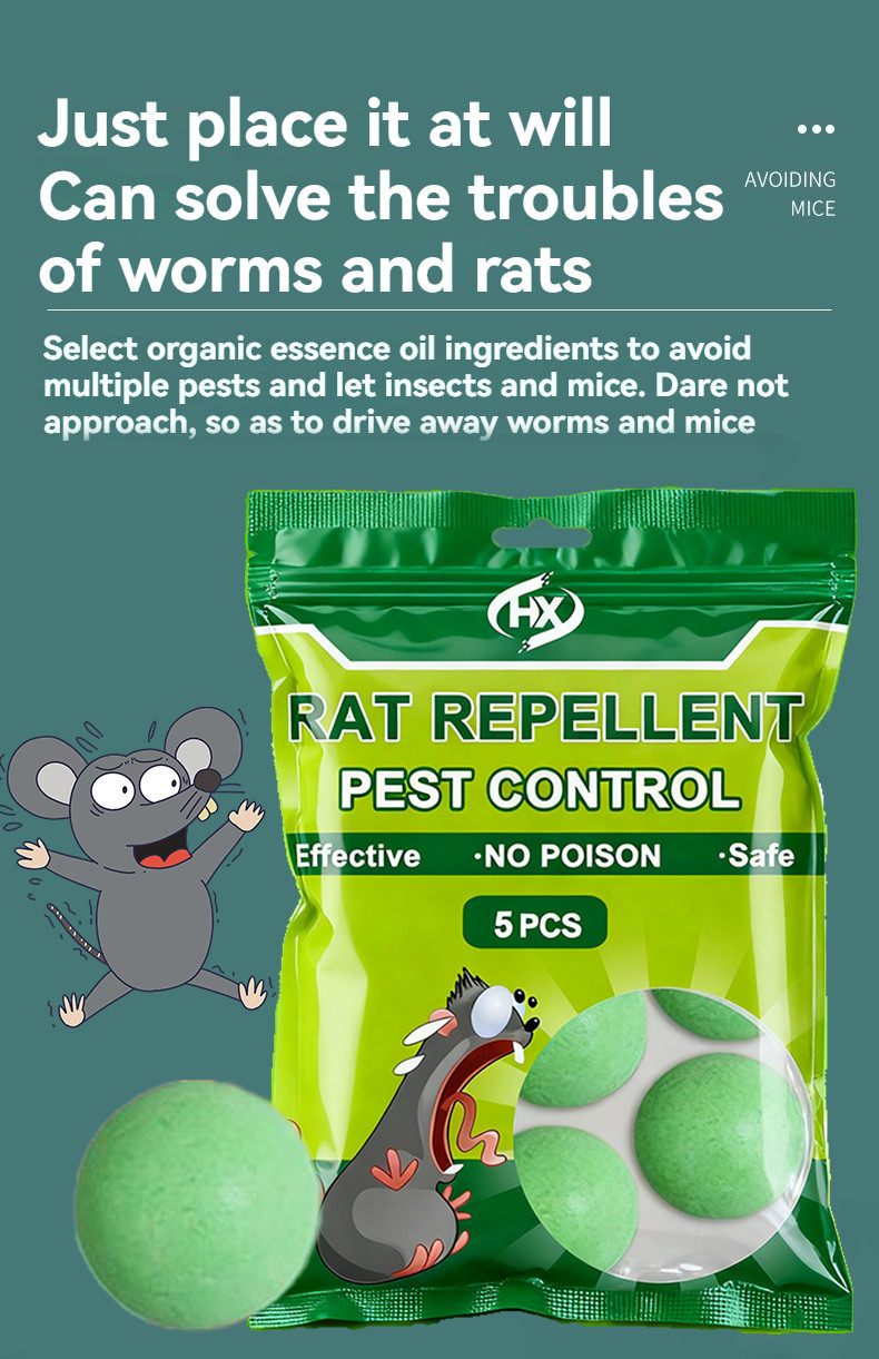 25PCS Rat Repellent Moth Balls Powerful Rat Killer Poison Rat Repellent ...