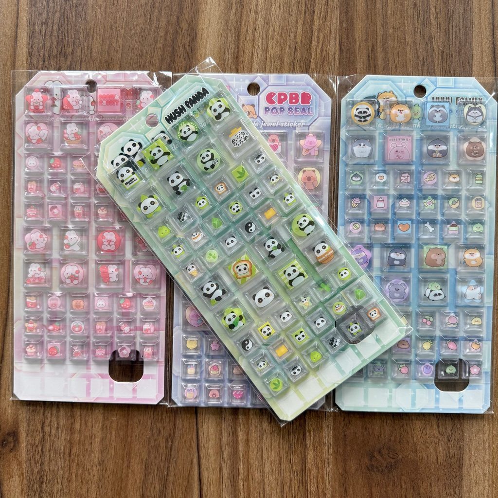 Keyboard Keycap Cute Stickers 4Sheets Aesthetic Waterproof Stickers ...