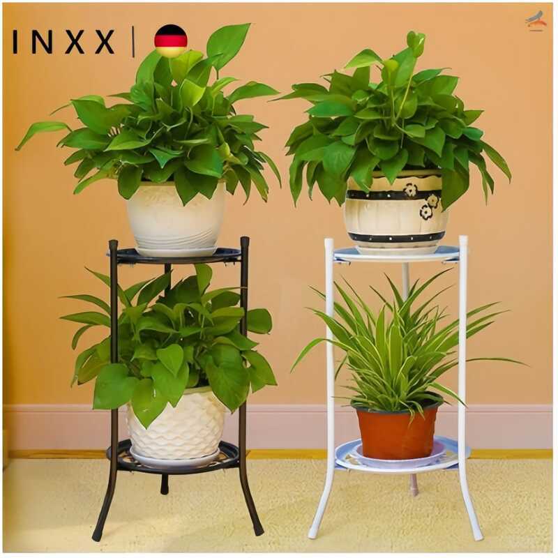 INXX Garden 2 Tier Plant Rack Stand Metal Potted Floor Flower Pot ...
