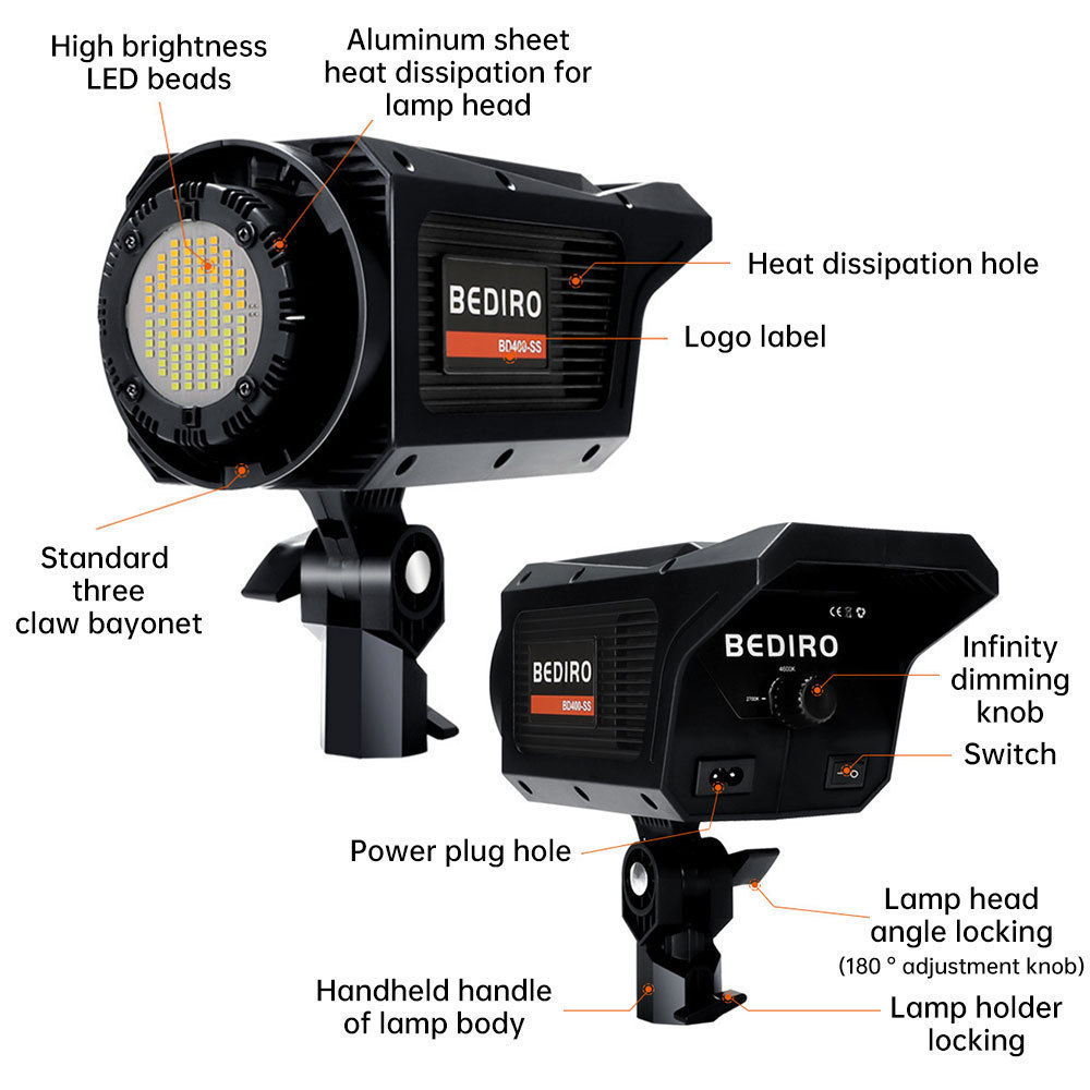 upgrade Professional Studio Flash Light 200W/400W lighting for ...