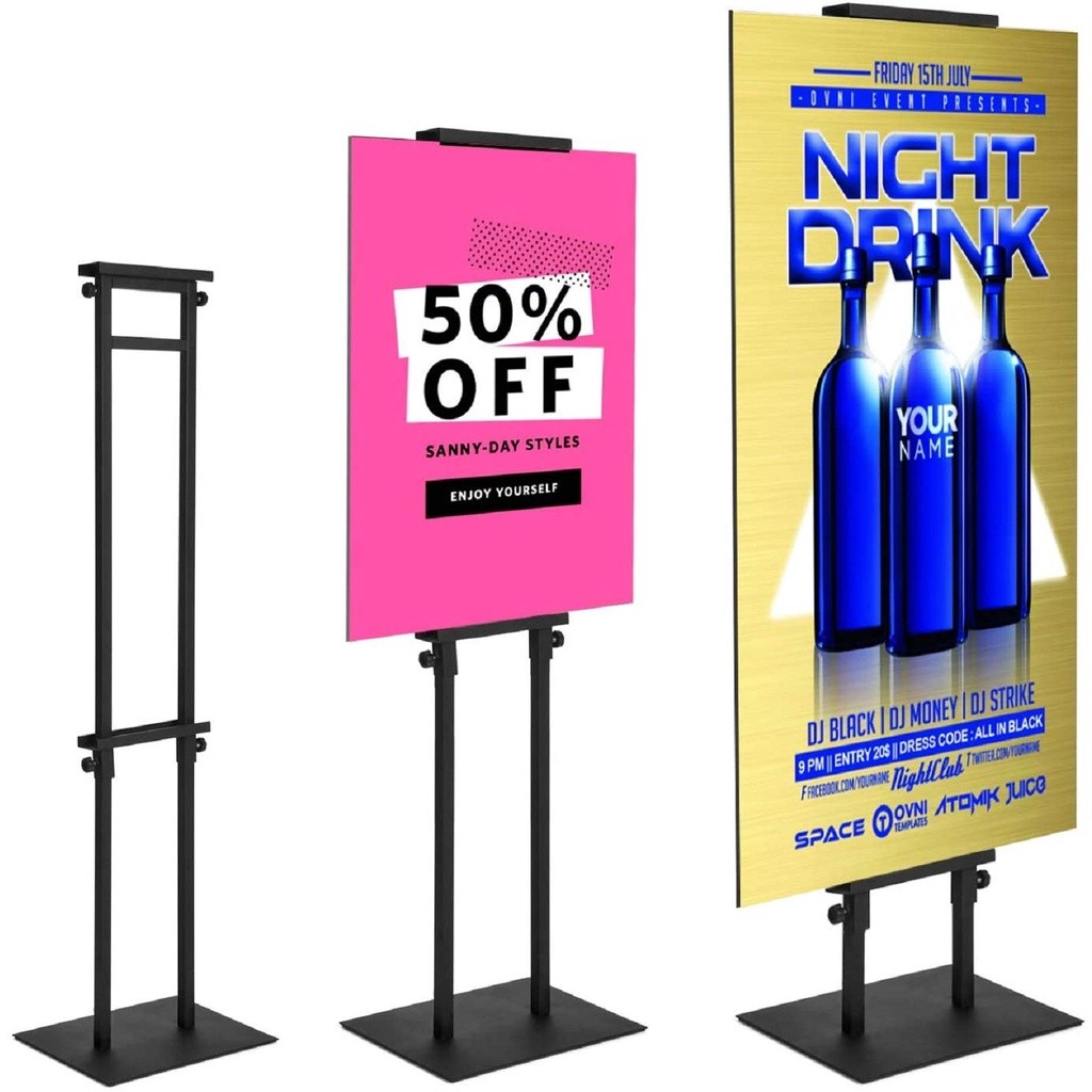 Sign Stand Banner Poster Board Display Stand Pedestal Sign Holder KT ...