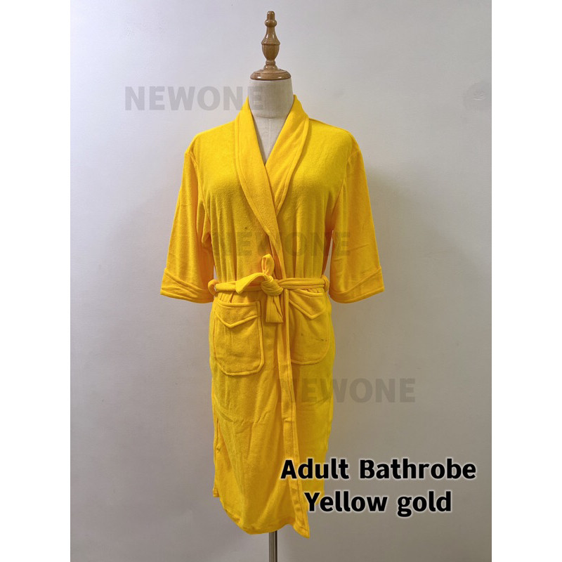 Adult Bathrobe Absorbent / Bath Robe Cotton Can Fit Small Up to 2XL For ...