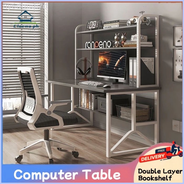 Student Study Table Computer Table With Book Shelf Desktop Computer ...