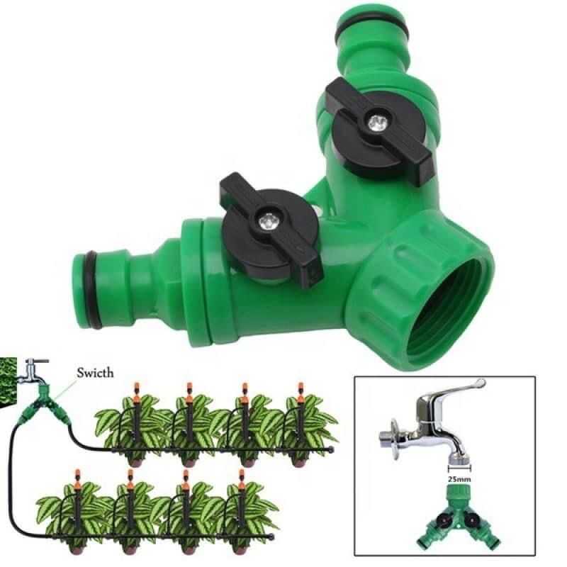 Plastic 2 Way Splitter, Y Connectors Dual Outlet Hose Adapter Water ...