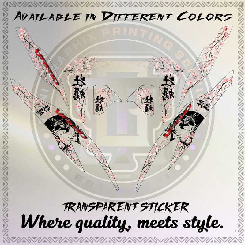 CLICK V2 NEW SAKURA GEISHA DECALS STICKER TRANSPARENT | Shopee Philippines
