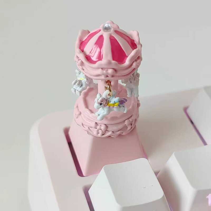 Carousel Dynamic Personality 3D Keycap Mechanical Keyboard Exquisite ...