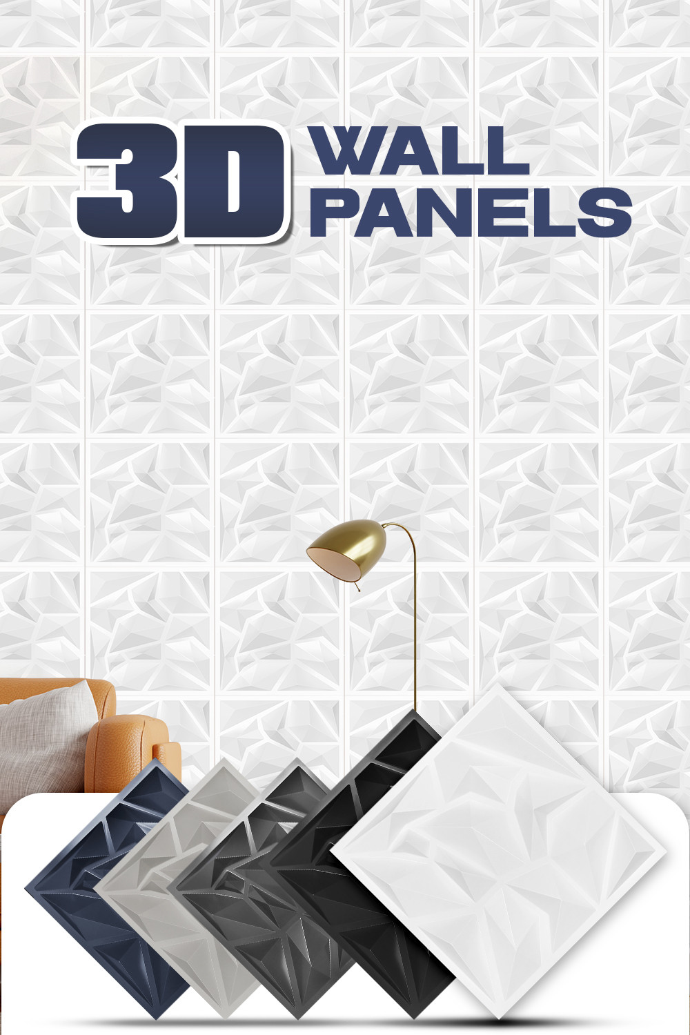 Pvc Wall Panel 3D Wallpaper Wall Design decor Home Living Room ...